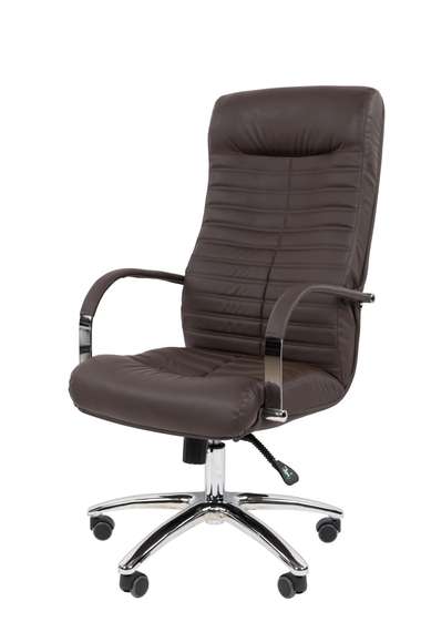 Офисное кресло Chairman 480 Россия экопремиум коричневый N