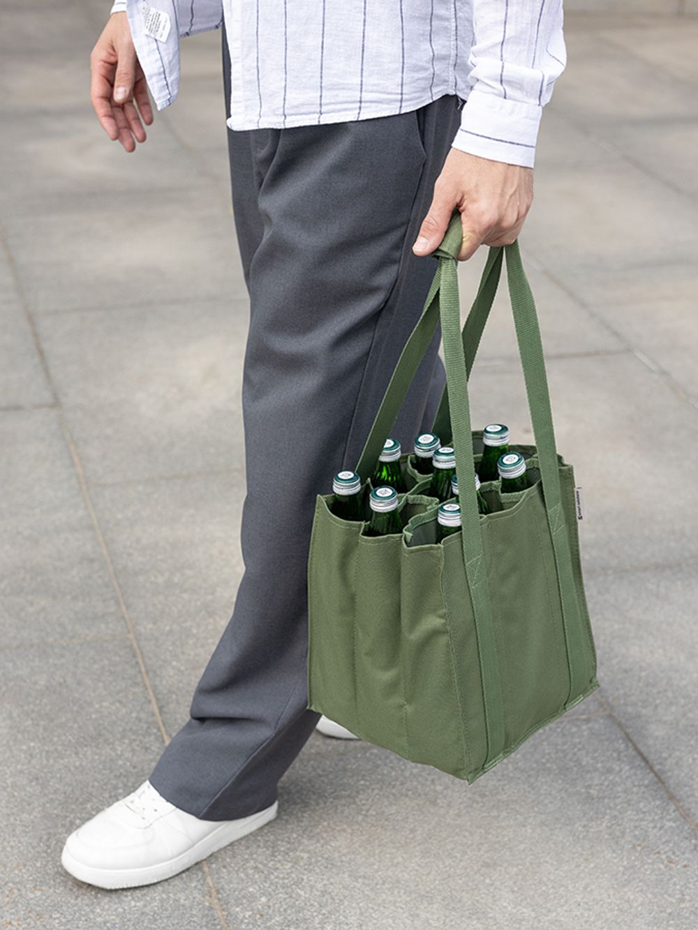 Сумка для бутылок Smart Picnic, темно-зеленая