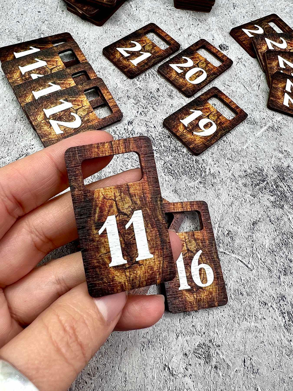 Деревянные Номерки 30х50 (1-25)