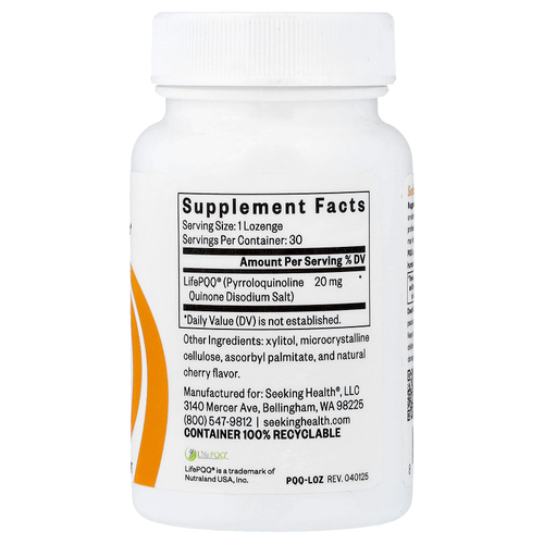 Seeking Health, PQQ пастилки, 20 мг, 30 пастилок