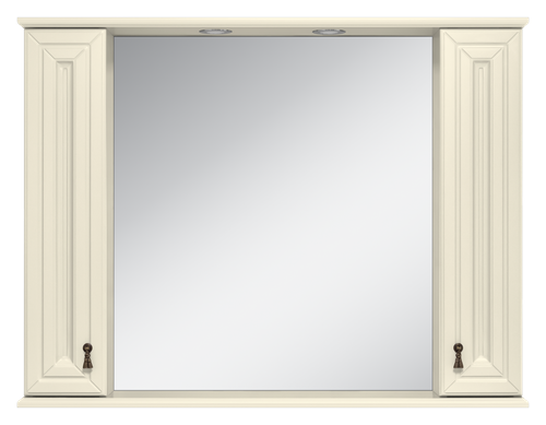 Зеркальный шкаф Misty Лувр 105 (слоновая кость)