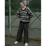 Свитер БИЧ Шашки Синий