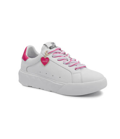 Кожаные кроссовки heart45 Love Moschino - белый(JA15564G0IIA1)