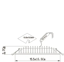 Точечный встраиваемый светильник Arte Lamp CANOPO