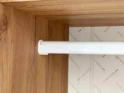 Шкаф двухдверный "Адам" (Дуб крафт золотой/Белое дерево