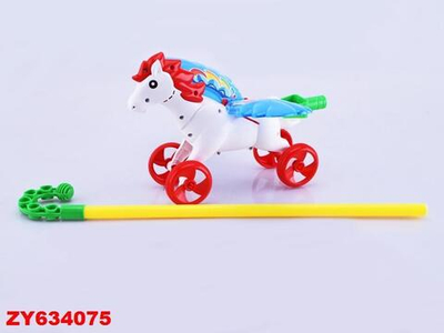 Каталка на палке Лошадка, пакет 0351