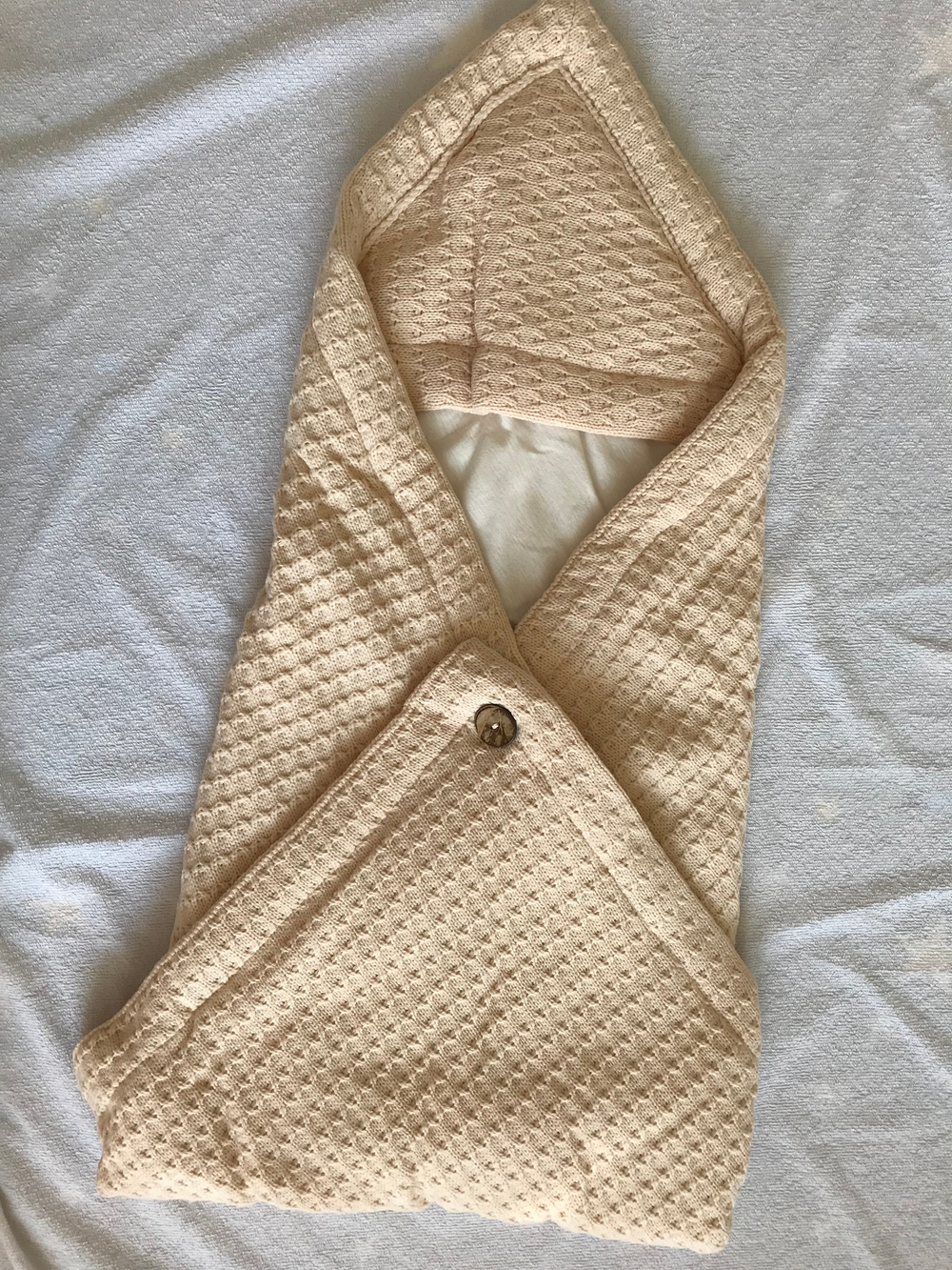 Конверт на выписку вязаный с подкладом "Loom" (Цвет: Черный, Размер: 80)