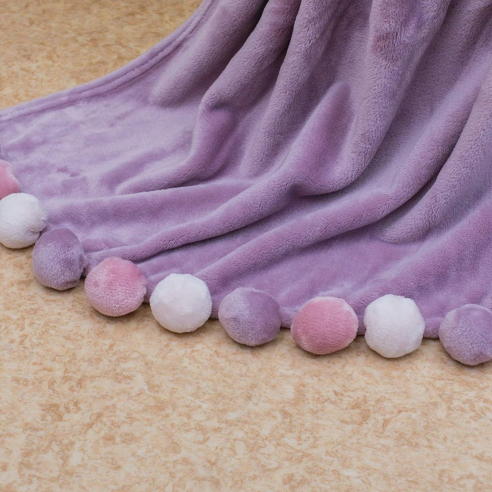 Плед 220x240 Sofi De MarkO Multi-ball фиолетовый