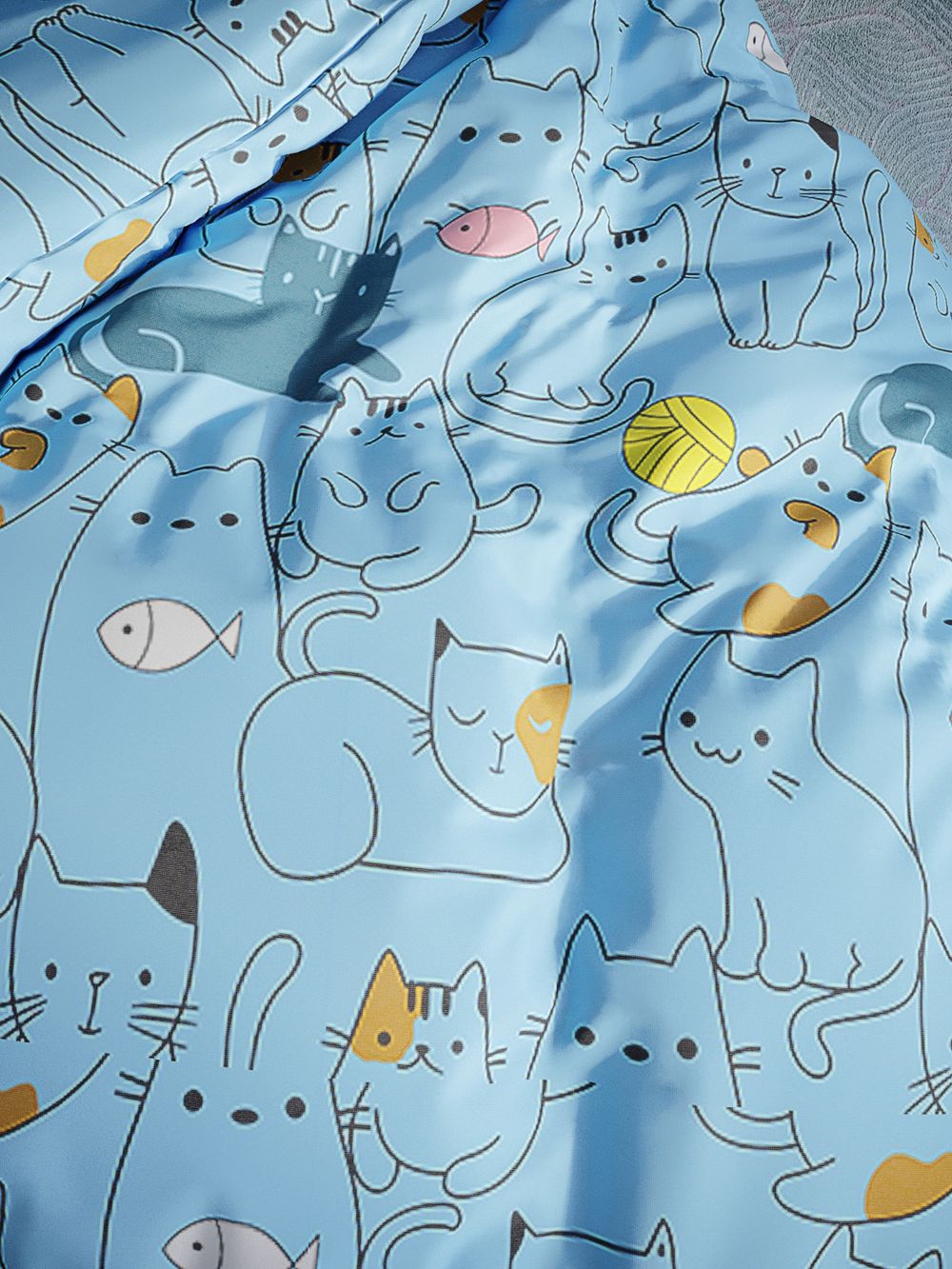 Простынь "Cary" 240х215 см  Сказка сатин