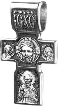Спас нерукотворный.  Святитель Николай.  Архангел Михаил. Православный крест