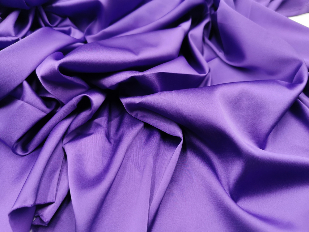 Атлас-стрейч, эластичный, бельевой, королевская сирень