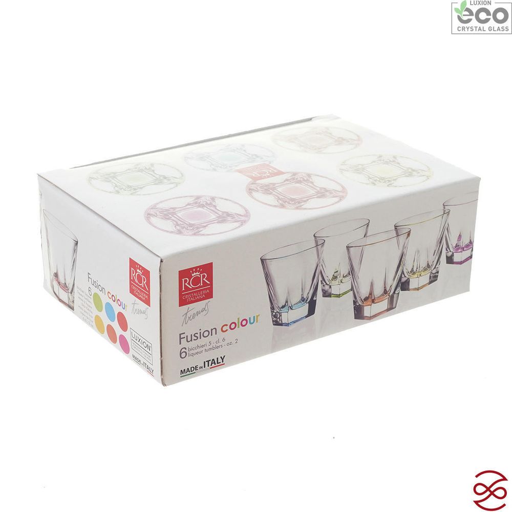 Набор стопок RCR Fusion COLOUR 60мл (6 шт)