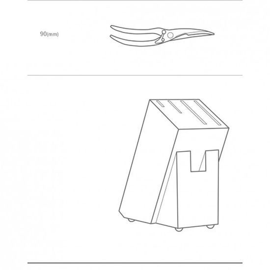 Набор Huo Hou Nano Knife (4 ножа и ножницы с подставкой) (HU0014)