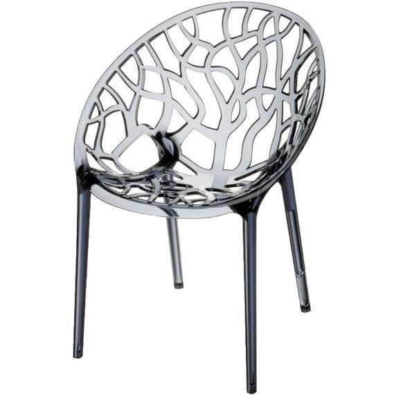 Стул Crystal прозрачный серый | Siesta Contract | Турция