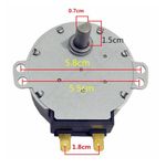 Мотор (двигатель) вращения поддона микроволновки Bosch (Бош) / Siemens (Сименс) - 489688, 417710
