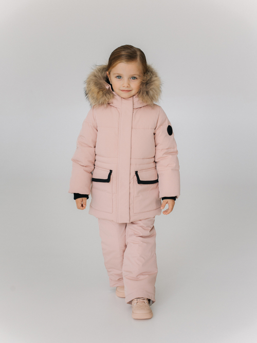 Костюм зимний, Пудровый