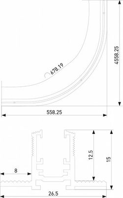 Трек встраиваемый Elektrostandard Mini Magnetic a067999