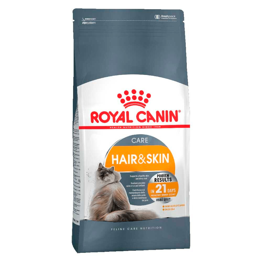 Royal Canin корм для кошек для здоровой кожи и шерсти с курицей (Hair&Skin Care)