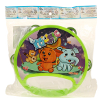 Бубен 16см, зеленый, пакет 669E