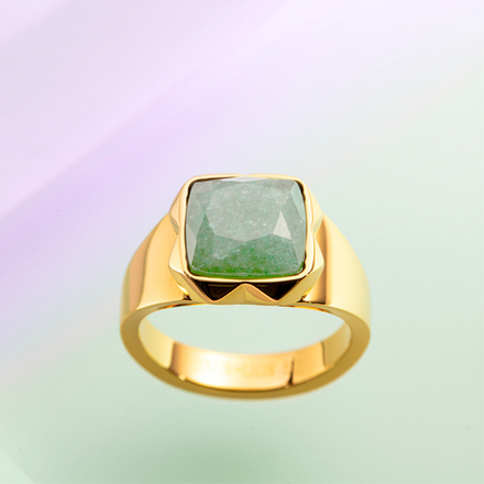 Кольцо Coeur de Lion Green-Gold 16.5 мм 1200/40-0516 52