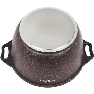 Кастрюля 4л со стекл. крышкой, АП линия «Granit Ultra Induction» (red)