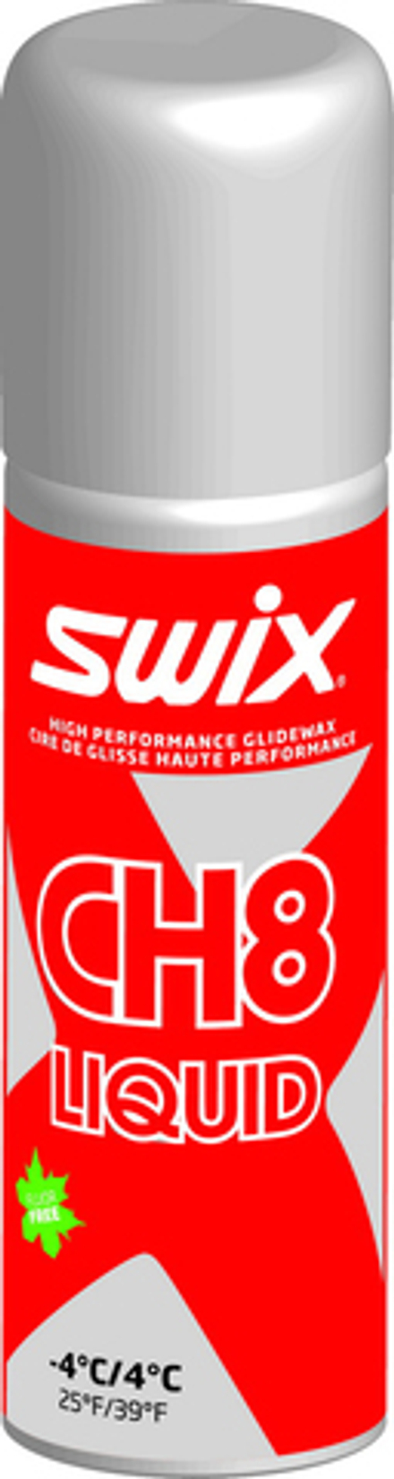 Жидкий парафин SWIX CH8XLiq, (+4-4 С), Red, 125 ml