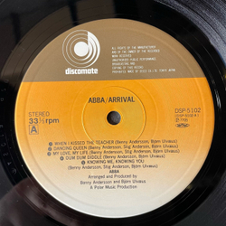 Винтажная виниловая пластинка LP ABBA АББА Прибытие Arrival (Япония 1980) (Оби) Dancing Queen