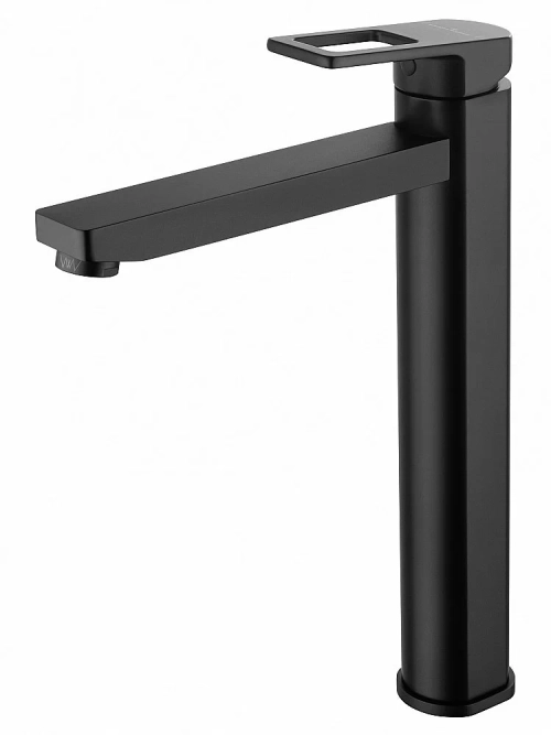 Смеситель для раковины высокий WONZON & WOGHAND FRAME WW-88239010-MB черный матовый