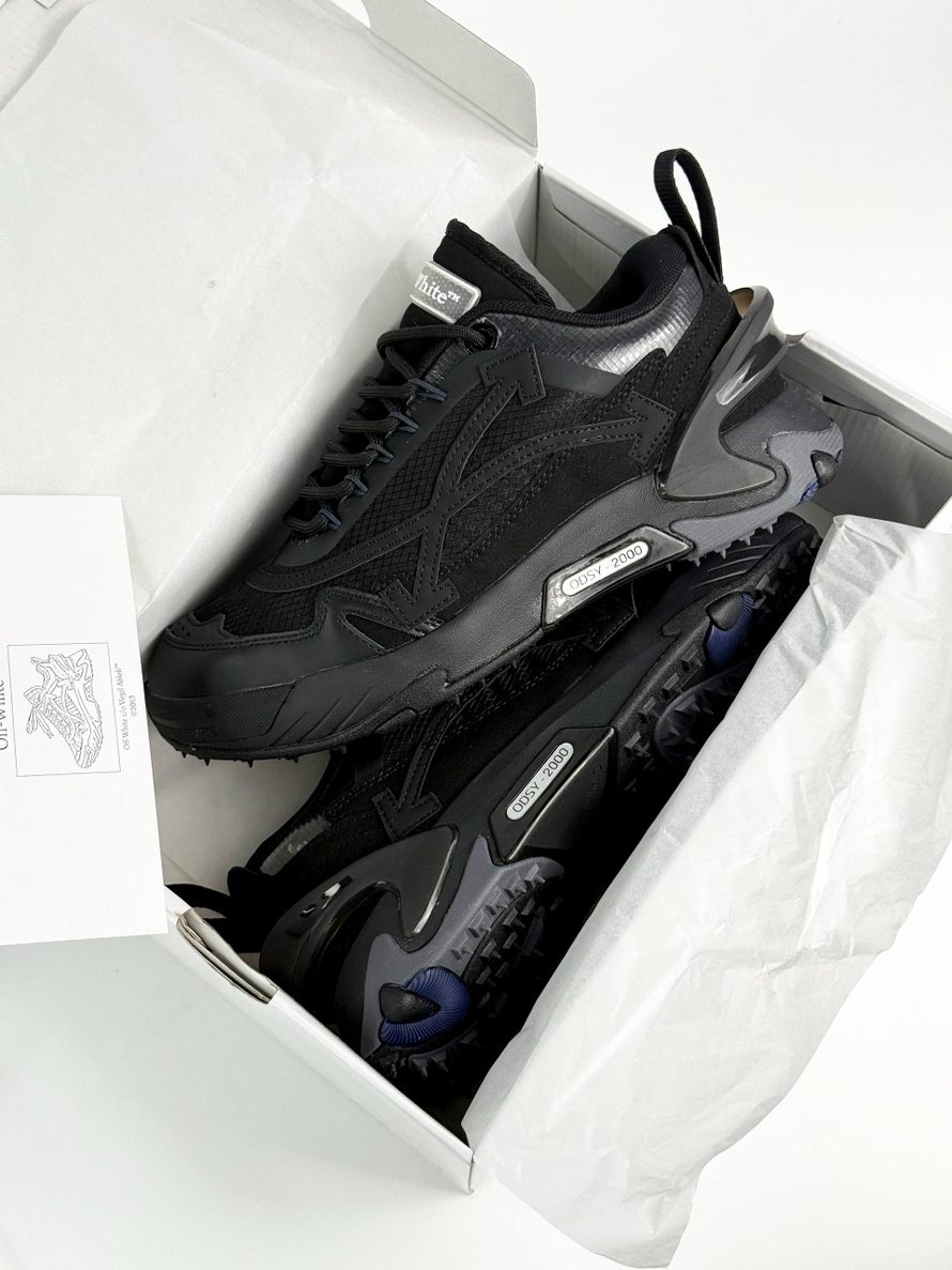 Кроссовки Off-White ODSY 2000 #B102 (черн.)