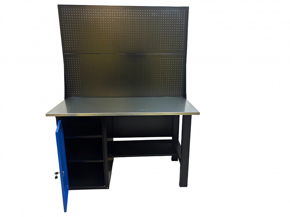 Верстак инструментальный GWT-V1400TL2 Great Wolf, тумба с дверью, 2 экрана, 1400x700