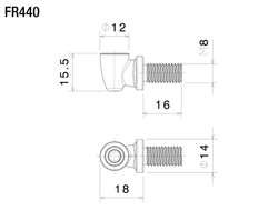 Rizoma Кронштейн крепления поворотников Light Unit FR440