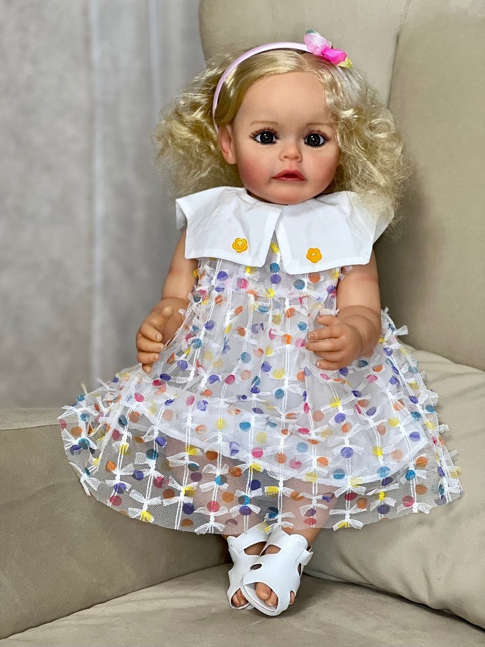 Кукла Реборн виниловая 55см в пакете (FA-032)