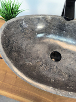 Раковина из мрамора Oval Grey OM-65715  (55*38*19) из натурального камня