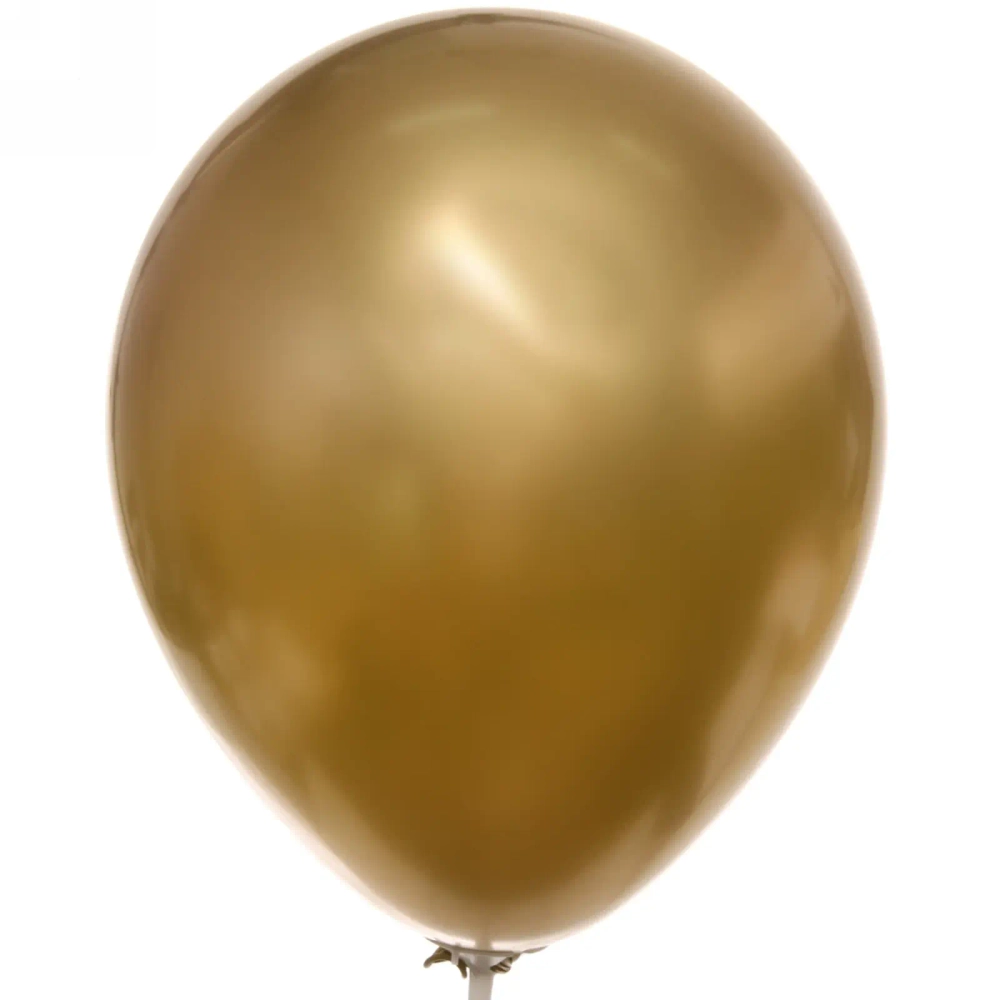 Воздушные шары «Металлик» 10шт 12»/30см желтый