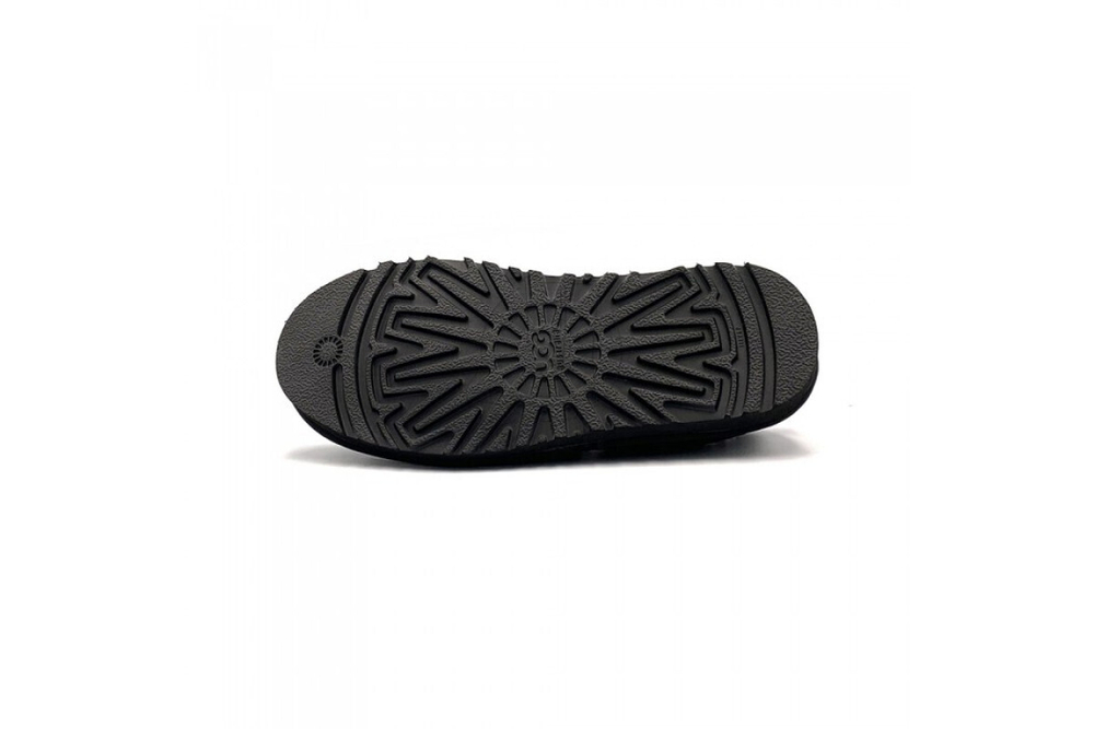 UGG Stitch Slip Leather Black