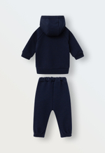 Костюм из футера петля (темно-синий)