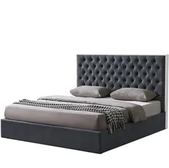 Кровать Dalsa 180х200 см, темно-серая