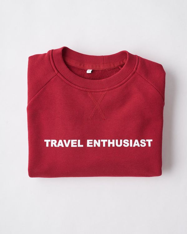 Толстовка Travel Enthusiast Бордо - фото 2