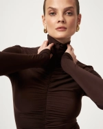 Платье Flana mini, Шоколадное