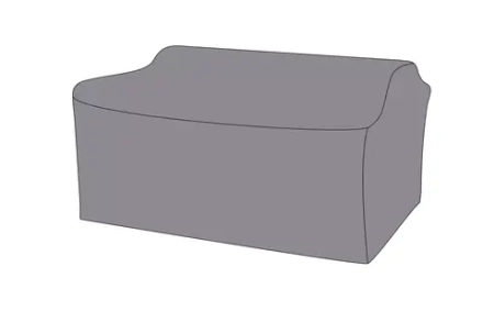 Защитный чехол на диван Капучино, двухместный 171×89×80 см, цвет серый