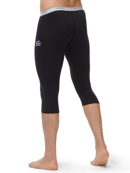 Термобелье мужское кальсоны Norveg  длинной 3/4 из шерсти мериноса 14CCM004, чёрные