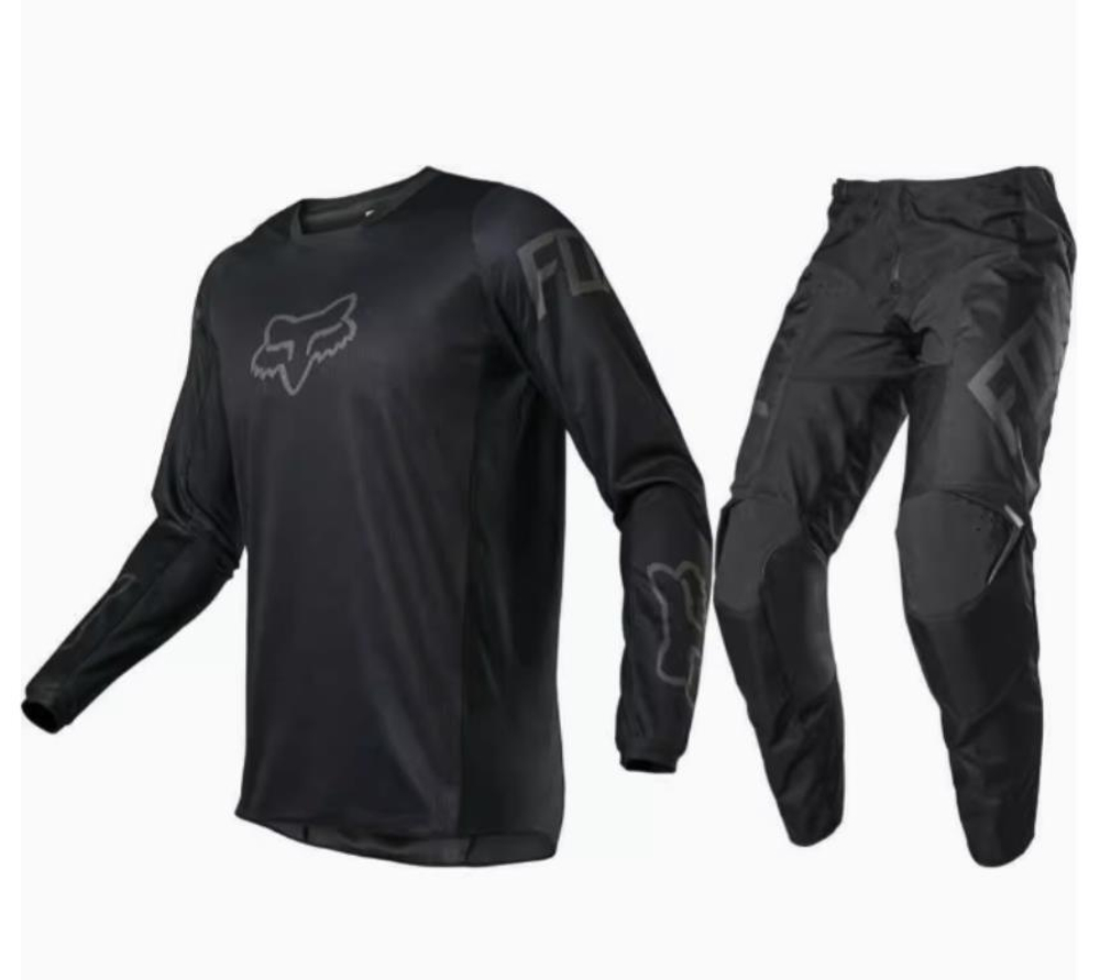 костюм кроссовый Fox style 180 чёрный XL