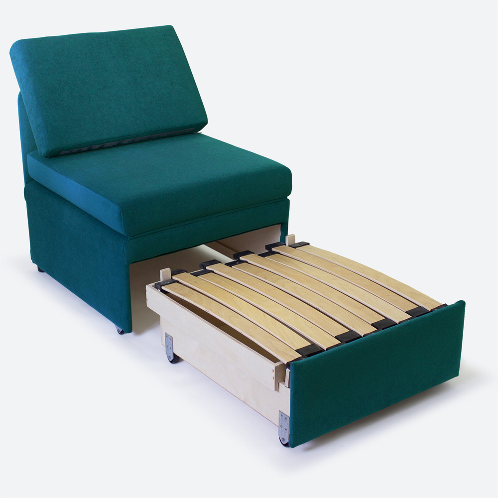 Кресло-кровать "Миник" Luxury 16 (темно-бирюзовый)