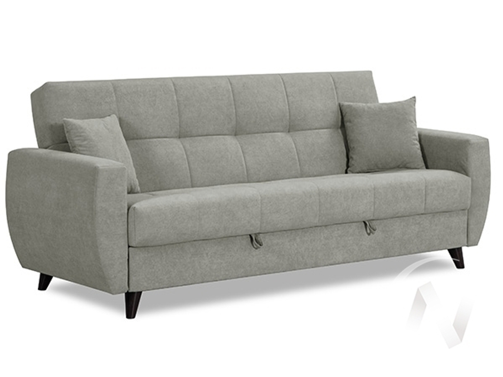 Диван прямой Бетти 2 (БД) LUMA 14 (велюр серый)