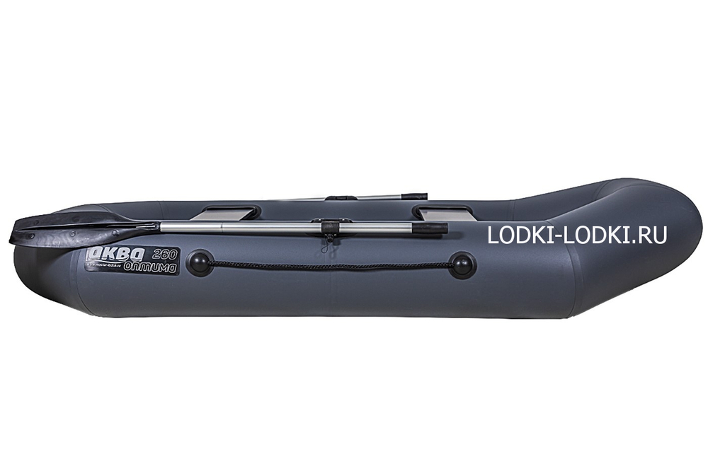 Аква-оптима 260 НАДУВНОЕ ДНО графит (лодка ПВХ)