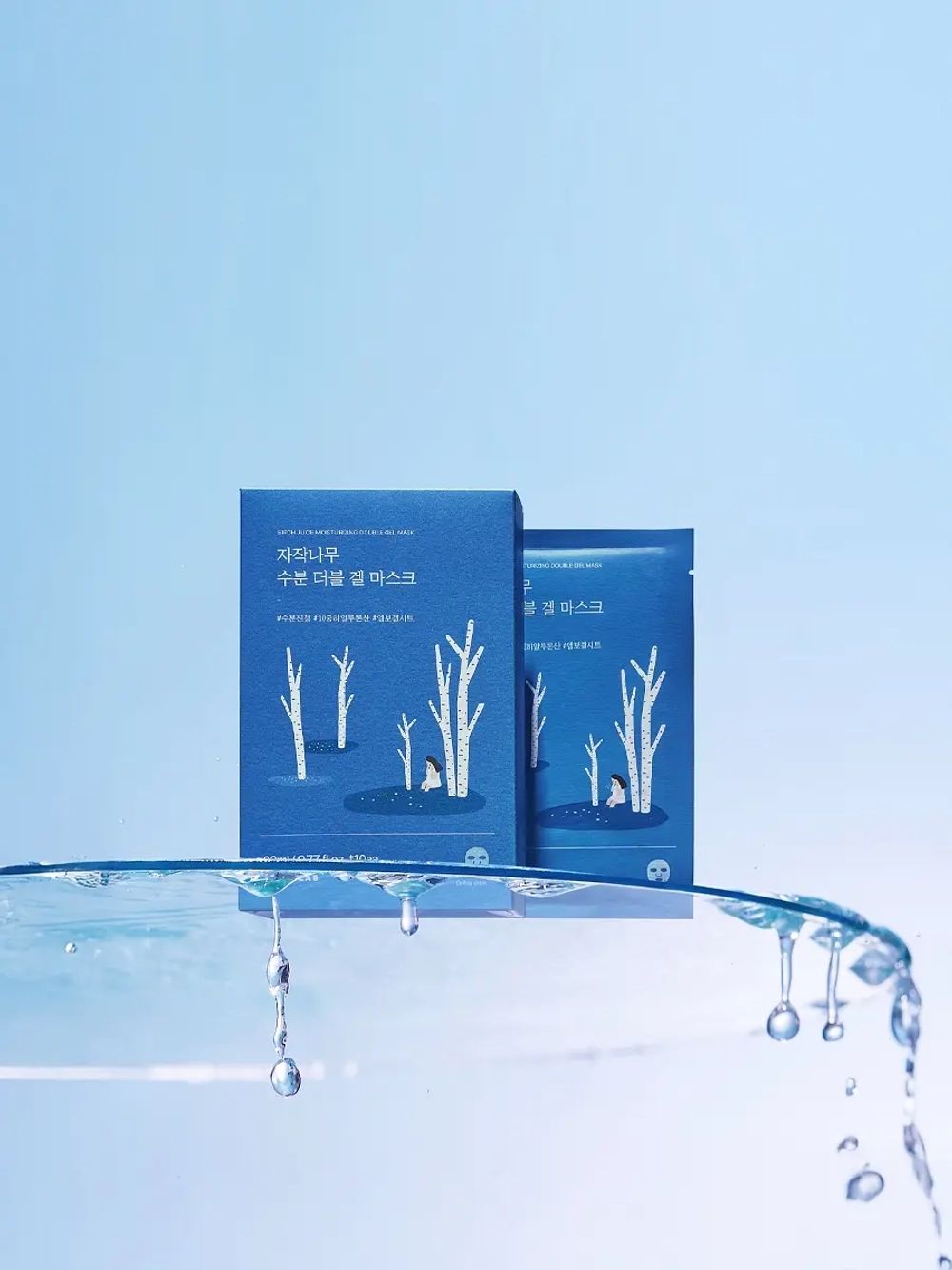 Round Lab Увлажняющая гелевая маска с березовым соком Birch Juice Moisturizing Double Gel Mask 23 мл