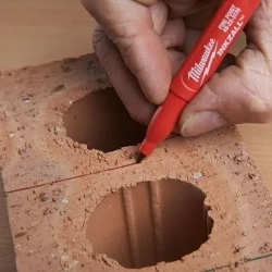 Маркеры с тонким пером, набор - синий, красный, зеленый, черный, Milwaukee INKZALL