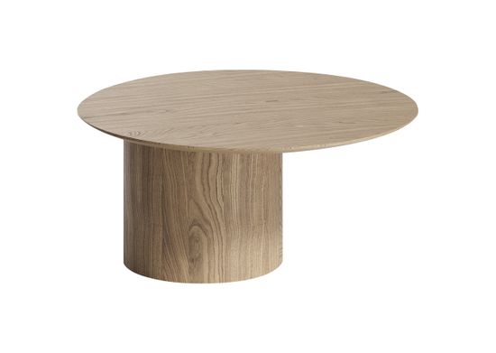 Столик Type D 80 см со смещенным основанием D 39 см (натуральный дуб)