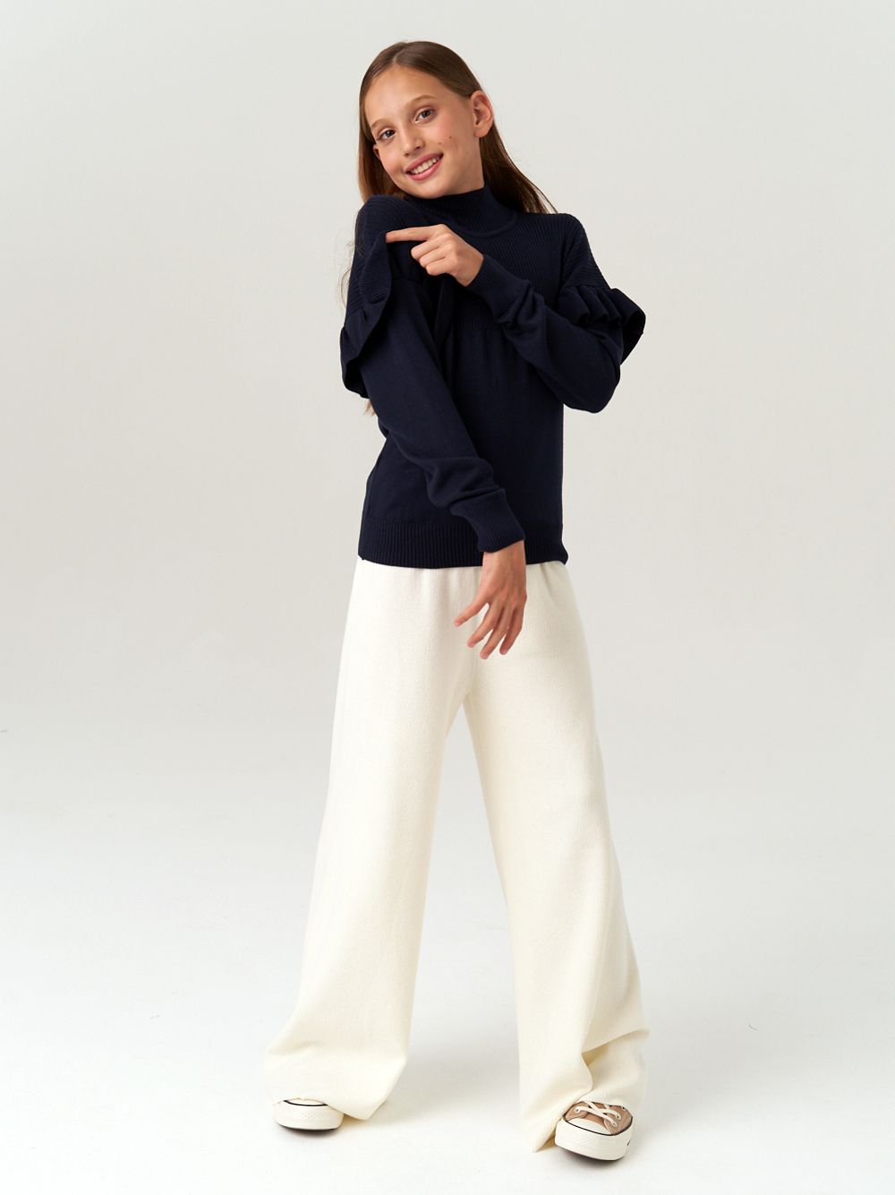 Джемпер для девочки AT244 синий