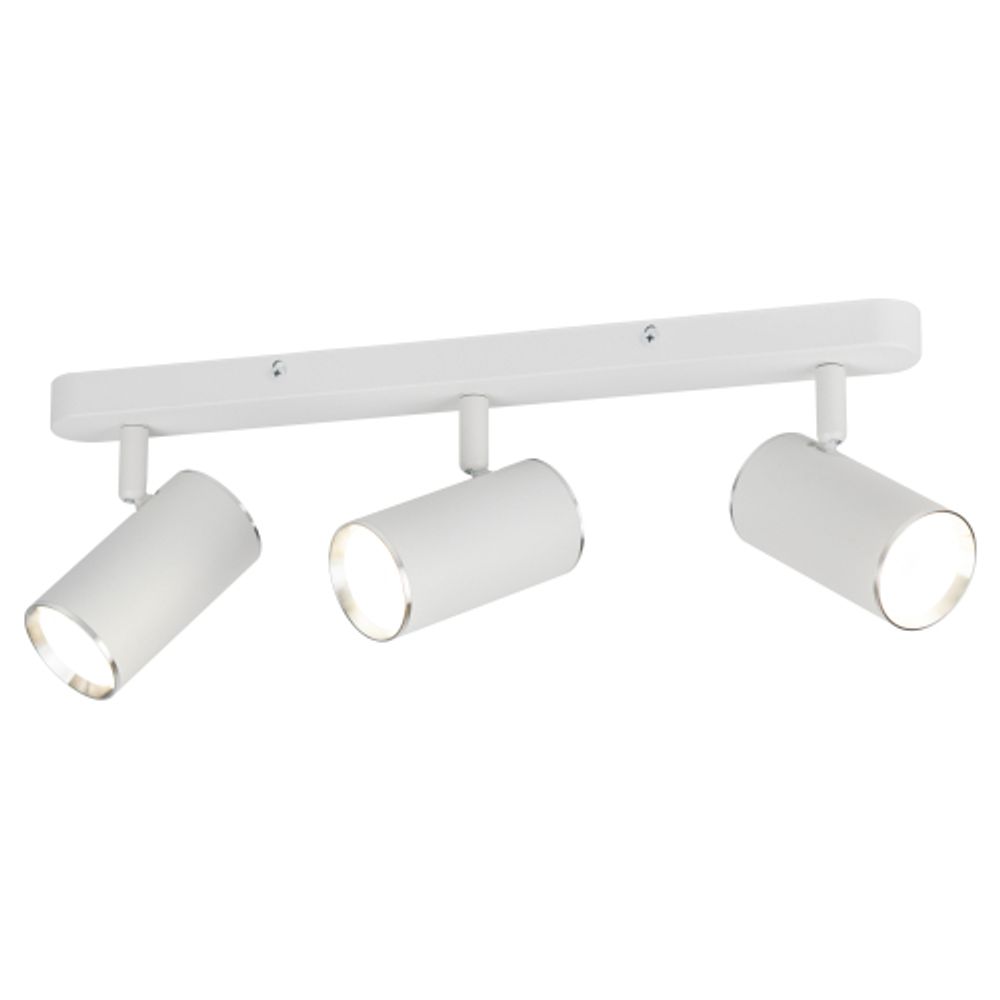 Светильник настенно-потолочный спот ЭРА OL35-3 WH MR16 GU10 IP20 белый хром